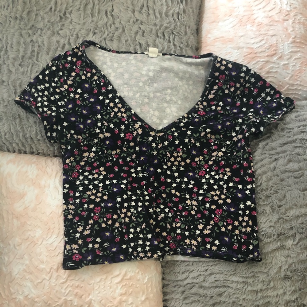 Cute Garage Floral Crop Top Medium/Small